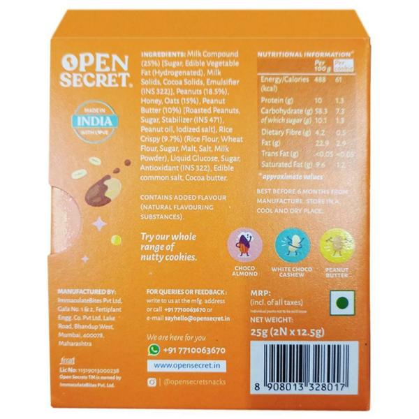 Open Secret Peanut Butter Nutty Cookies 25 g JioMart