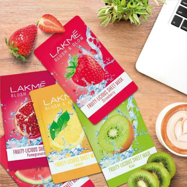 Lakme Blush & Glow FruityLicious Sheet Mask, Lemon 20 ml JioMart