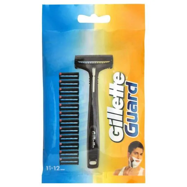 Gillette Guard Razor + Cartradge 12 pcs JioMart