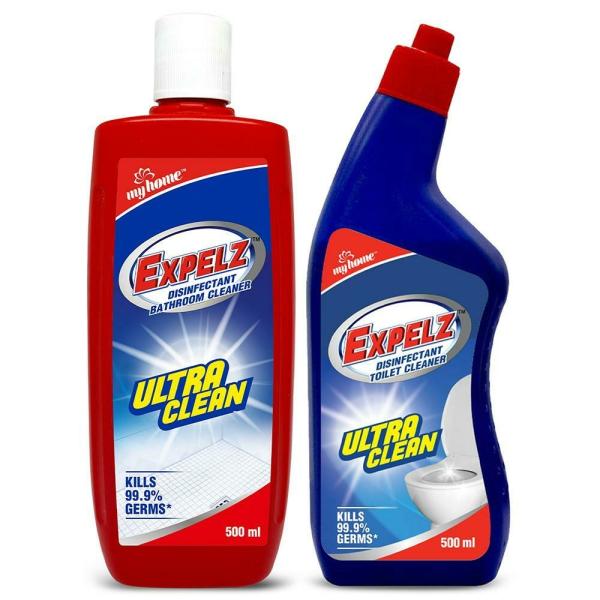 My Home Expelz Disinfectant Bathroom + Toilet Cleaner Combo Pack (500