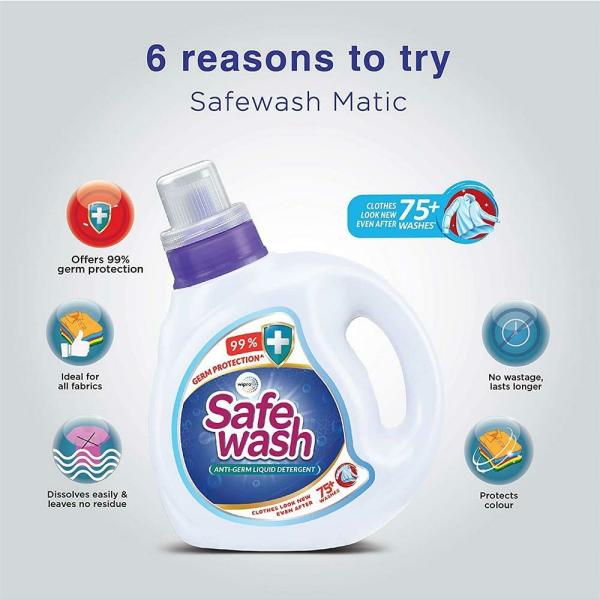 Safewash AntiGerm Liquid Detergent 1 L JioMart