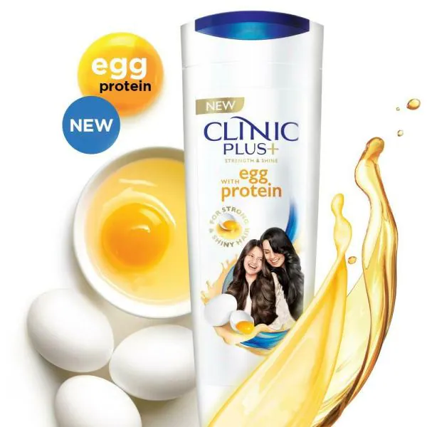 Clinic Plus+ Strength & Shine Egg Protein Shampoo 340 ml JioMart