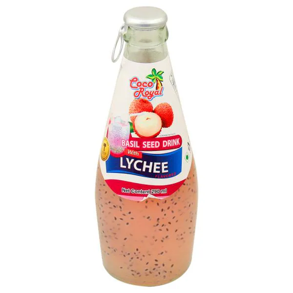 Coco Royal Basil Seed Lychee Drink 290 ml JioMart