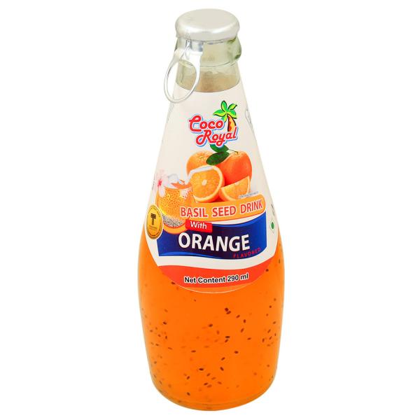 Coco Royal Basil Seed Orange Drink 290 ml JioMart