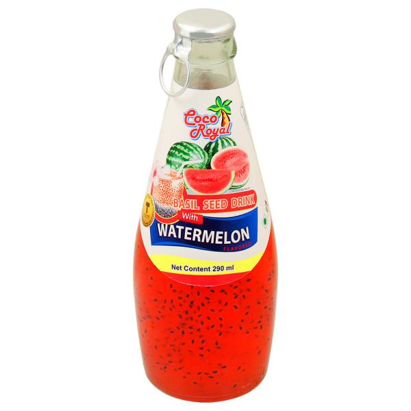 Coco Royal Basil Seed Watermelon Drink 290 ml JioMart