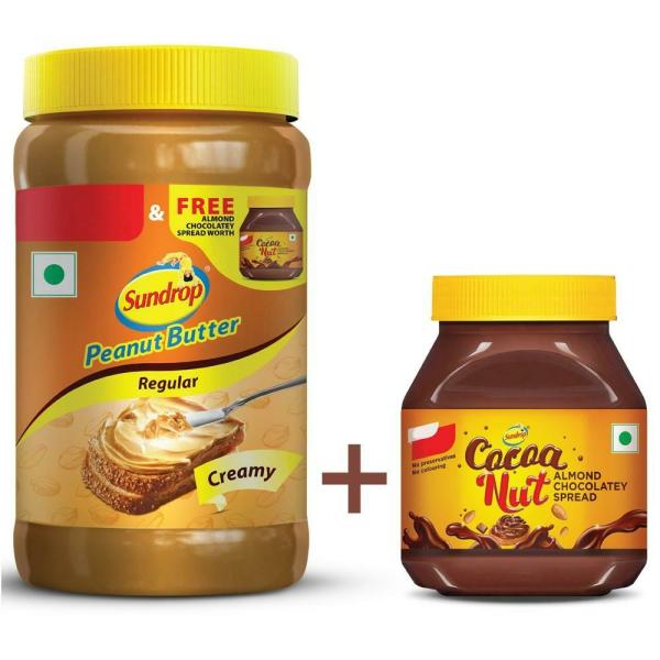 Sundrop Creamy Peanut Butter 462 g (+ Sundrop Cocoa Nut Almond Chocolatey Spread 160 g Free