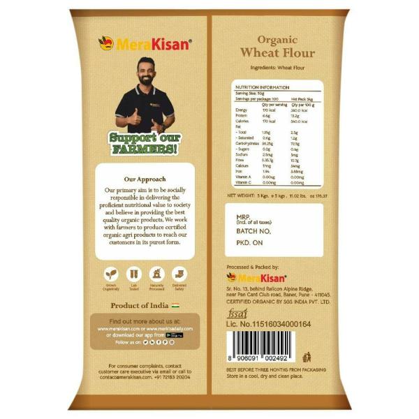 MeraKisan Organic Wheat Flour 5 kg JioMart