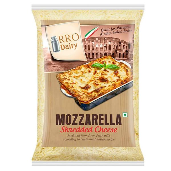 RRO Dairy Mozzarella Shredded Cheese 200 g (Pack) JioMart