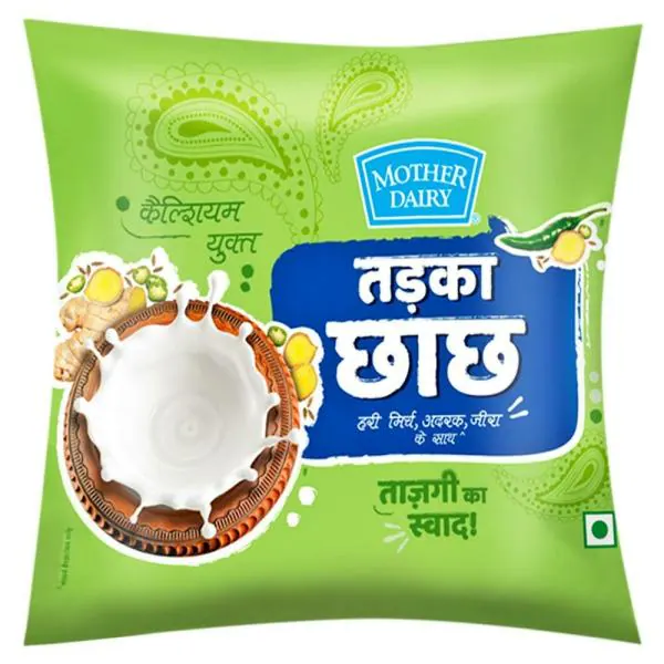 Mother Dairy Tadka Chach 350 ml (Pouch) JioMart