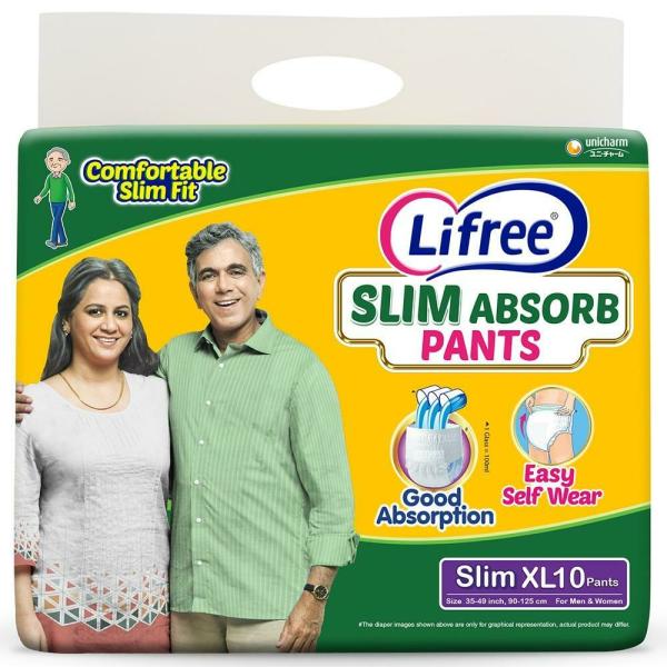 Lifree Slim Absorb Pant (XL, 35 49 inches) 10 count JioMart
