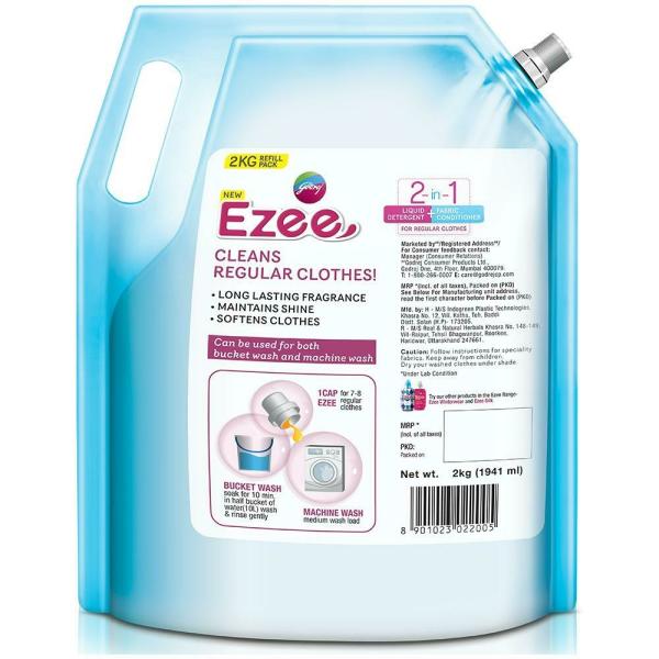 Godrej Ezee 2in1 Liquid Detergent + Fabric Conditioners 2 kg JioMart