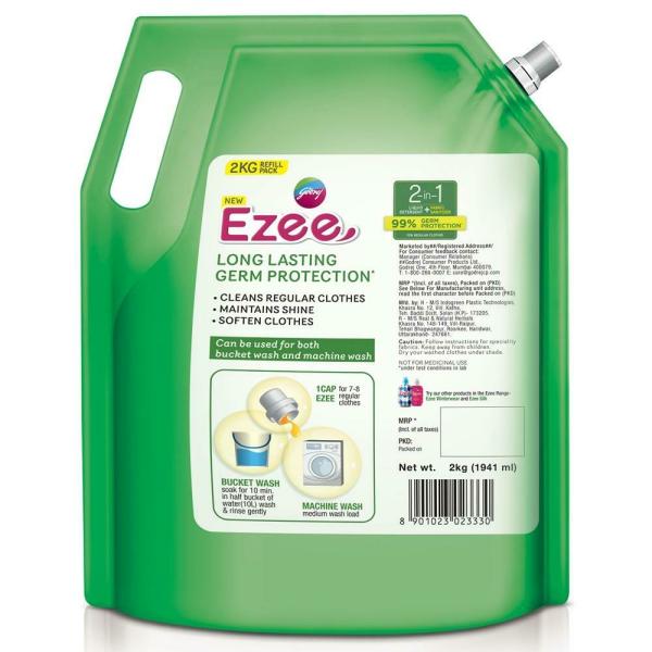 Godrej Ezee 2in1 Liquid Detergent + Fabric Sanitizer 2 kg JioMart