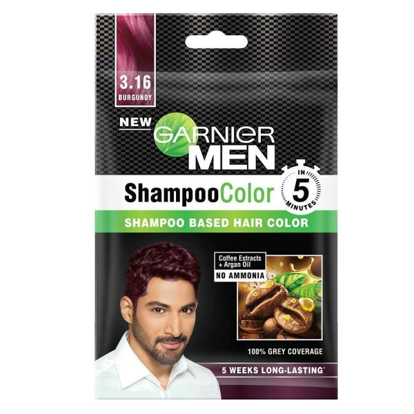 Garnier Men Shampoo Based Hair Color, Burgundy () 20 ml - JioMart