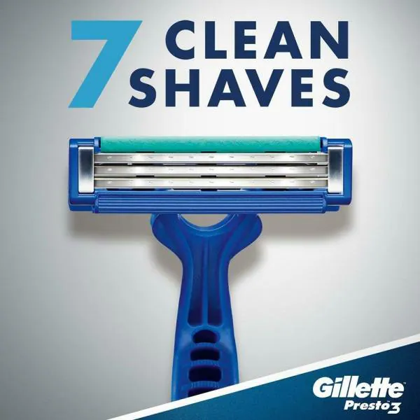 Gillette Presto 3 Blade Razor (Buy 5 Get 1 Free) JioMart