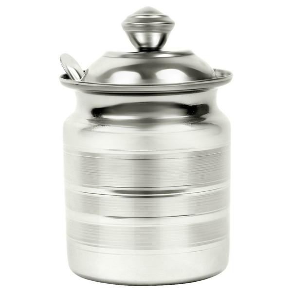 Home One Deepline Stainless Steel Ghee Pot with Spoon JioMart