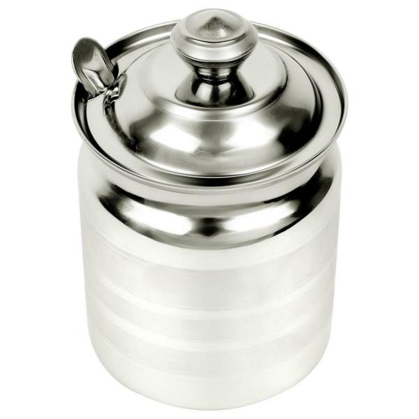 Home One Deepline Stainless Steel Ghee Pot with Spoon JioMart