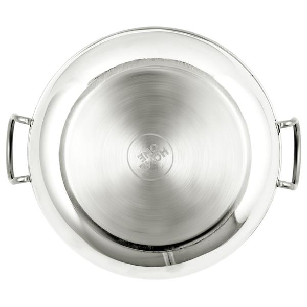 Home One Stainless Steel Induction Bottom Kadai (Size 12) JioMart