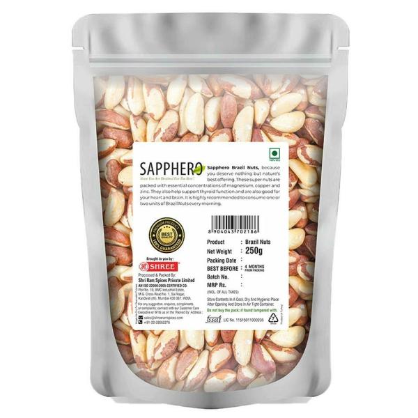 Sapphero Brazil Nuts 250 g JioMart