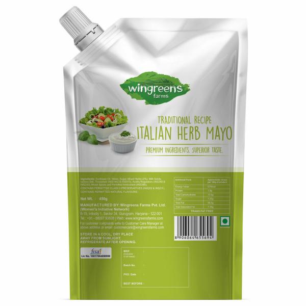 Wingreens Farms Italian Herb Mayo 450 g JioMart
