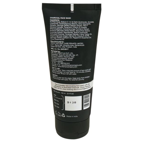 The Man Company Charcoal Ylang Ylang & Argan Face Wash 100 ml JioMart