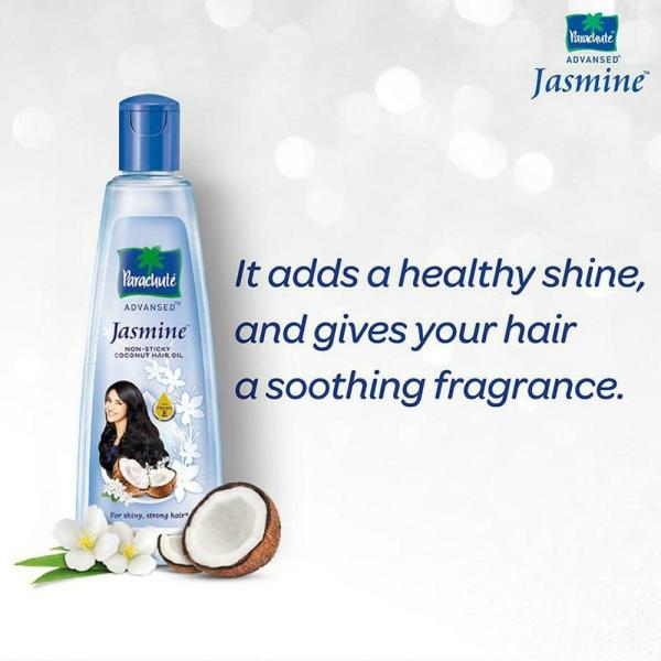 Parachute Advansed Jasmine Coconut NonSticky Hair Oil (400 ml + 90 ml