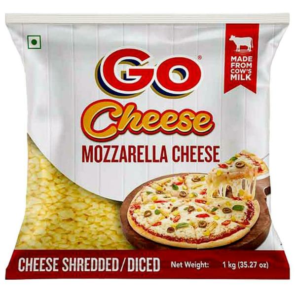 Go Mozzarella Shredded Cheese 1 kg (Pouch) JioMart