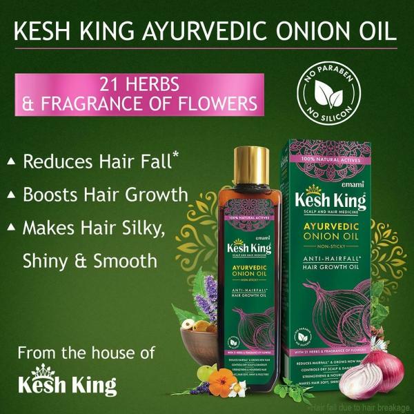 Kesh King Ayurvedic Onion Oil AntiHairfall Hair Growth Oil 200 ml