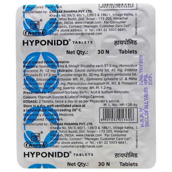 Charak Hyponidd 30 Tablets JioMart