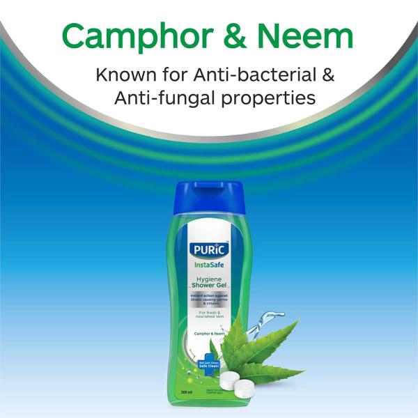 Puric InstaSafe Hygiene Camphor & Neem Shower Gel 300 ml JioMart
