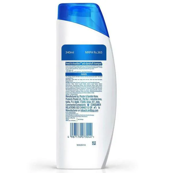 Head & Shoulders Neem AntiDandruff Shampoo 340 ml JioMart