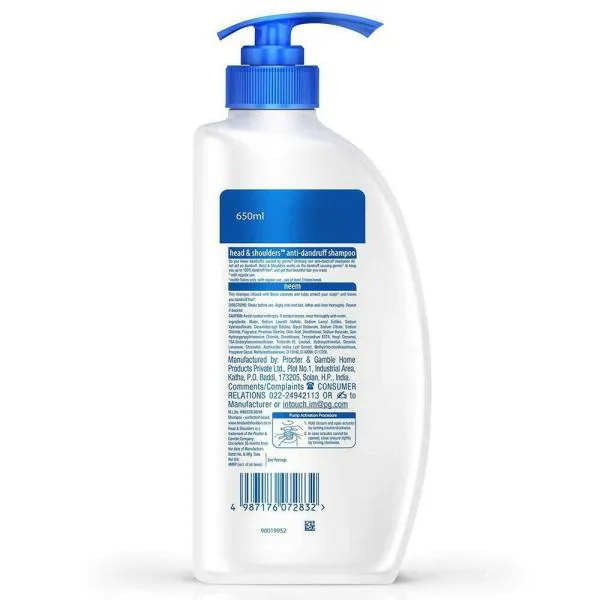 Head & Shoulders Neem AntiDandruff Shampoo 650 ml JioMart