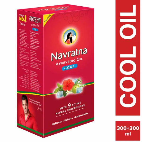 Navratna Cool Ayurvedic Oil (300 + 300) ml JioMart