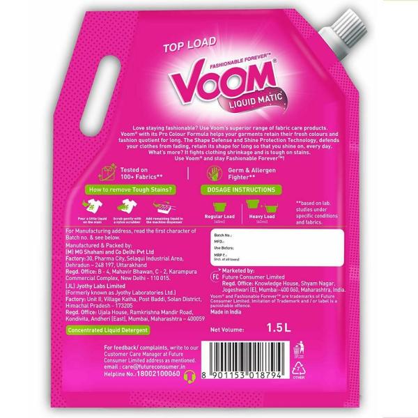 Voom Matic Top Load Liquid Detergent 1. 5 L JioMart