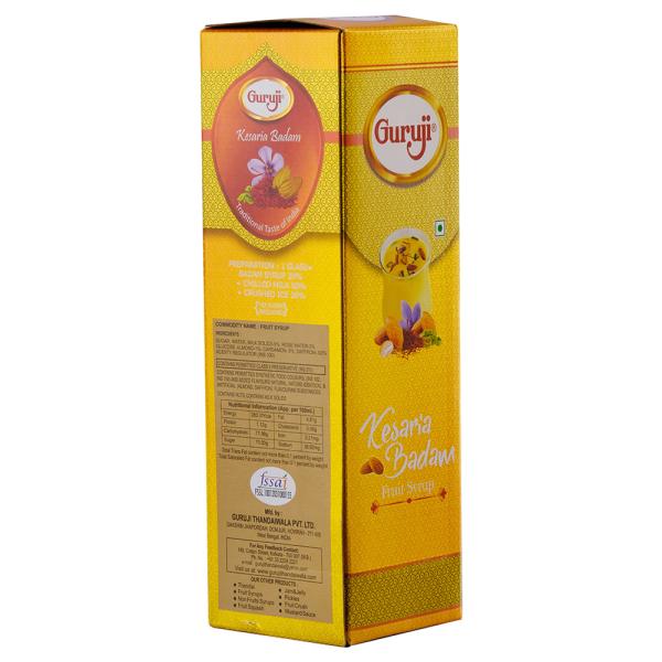 Guruji Kesaria Badam Fruit Syrup 700 ml JioMart
