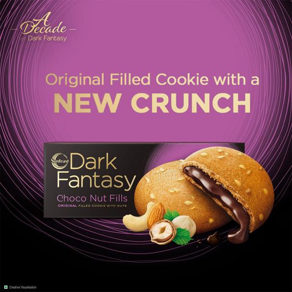 Sunfeast Dark Fantasy Choco Nut Fills Cookies 75 g JioMart