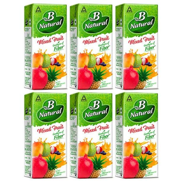 B Natural Mixed Fruit Juice 180 ml (Pack of 6) JioMart