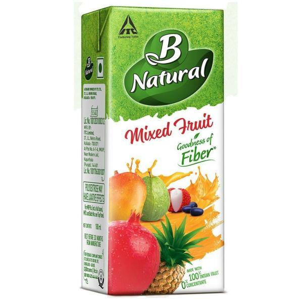 B Natural Mixed Fruit Juice 180 ml (Pack of 6) JioMart