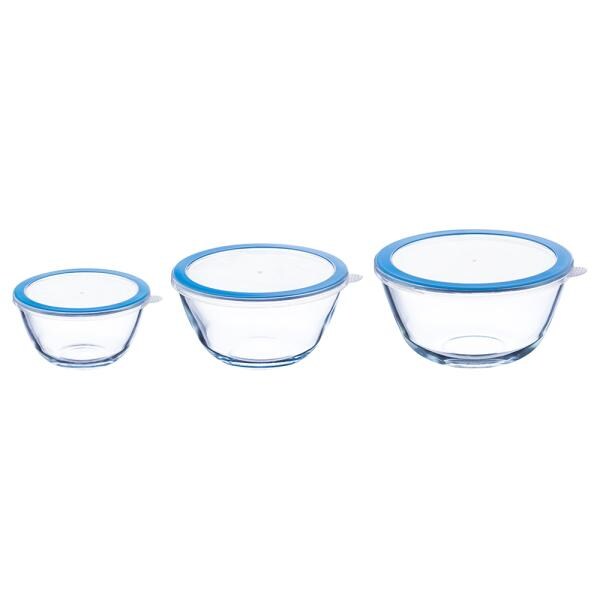 Sanjeev Kapoor Alberta Bowl Set with Lid 500 ml+ 1050 ml+ 1600 ml (Set