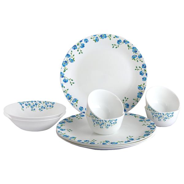Cello Zarah Blue Blossom Opalware Dinner Set (10 pcs) JioMart