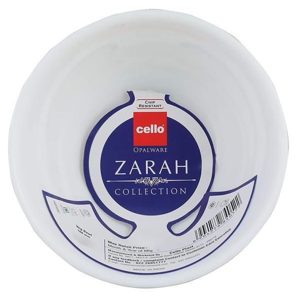 Cello Zarah White Opalware Veg Bowl 165 ml JioMart