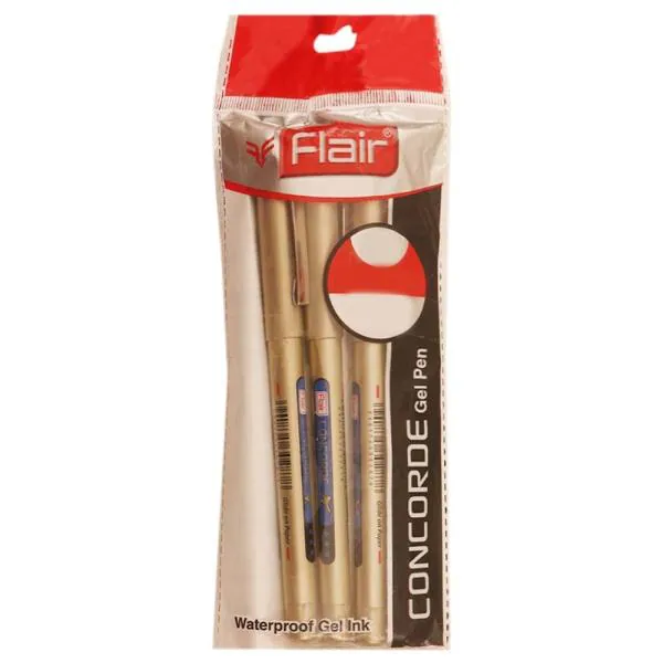 Flair Concorde Blue Gel Pen (Pack of 3) JioMart