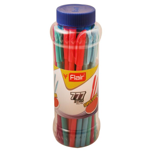 Flair 777 Star Blue Ballpoint Pen Jar (25 pcs) JioMart