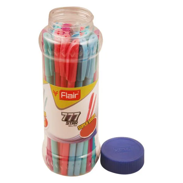 Flair 777 Star Blue Ballpoint Pen Jar (25 pcs) JioMart
