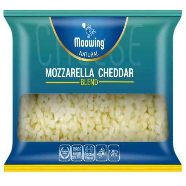 Moowing Mozzarella Cheddar Blend Cheese 500 g (Pouch) JioMart