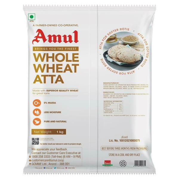 Amul Whole Wheat Atta 1 kg JioMart