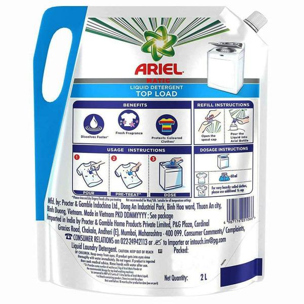 Ariel Matic Top Load Liquid Detergent Refill Pouch 2 L JioMart