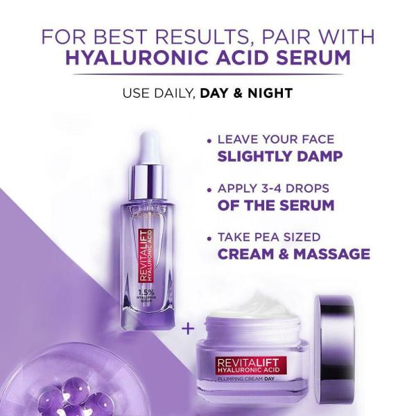 revitalift hyaluronic acid plumping cream day