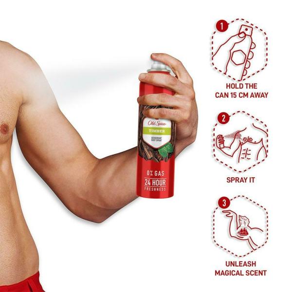 Old Spice Timber Deodorant Body Spray 140 ml JioMart