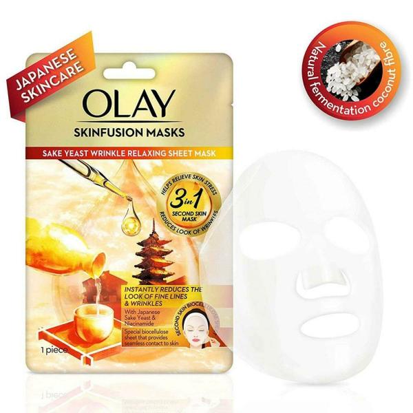 Olay Sake Yeast Wrinkle Relaxing Sheet Mask JioMart