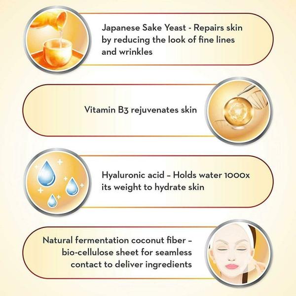 Olay Sake Yeast Wrinkle Relaxing Sheet Mask JioMart